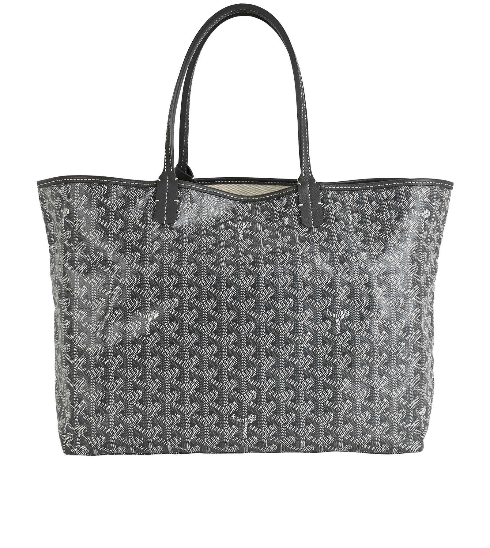 St Louis PM, &pound;1,800, Handbags, Grey, Canvas, Back view